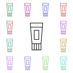 Poster - Ointment multi color style icon. Simple thin line, outline vector of medical icons for ui and ux, website or mobile application