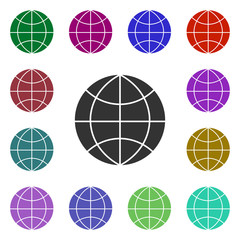 Poster - Internet multi color style icon. Simple glyph, flat vector of web icons for ui and ux, website or mobile application