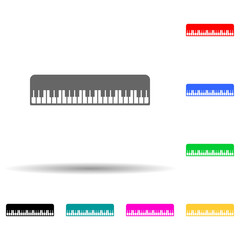 Poster - piano keys icon. Detailed icon of musical instrument icon. Premium quality graphic design. One of the collection icon for websites, web design, mobile app on white background