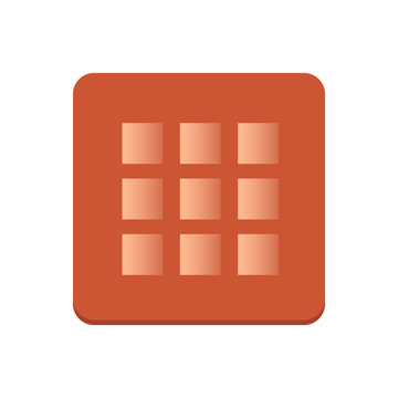 Calculator icon vector. Savings, finances sign isolated on white background, economy concept. Trendy Flat style for graphic design, Web site, UI. EPS10