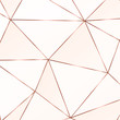 © NikaMooni - Copper metallic polygonal texture with bronze glitter triangles, geometric and diamond shapes.