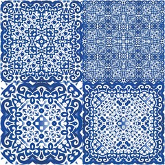  Decorative color ceramic azulejo tiles.