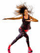 © snaptitude - woman cardio dancer dancing fitness fitness exercises isolated white background