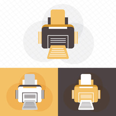 Poster - Printer icon symbol vector