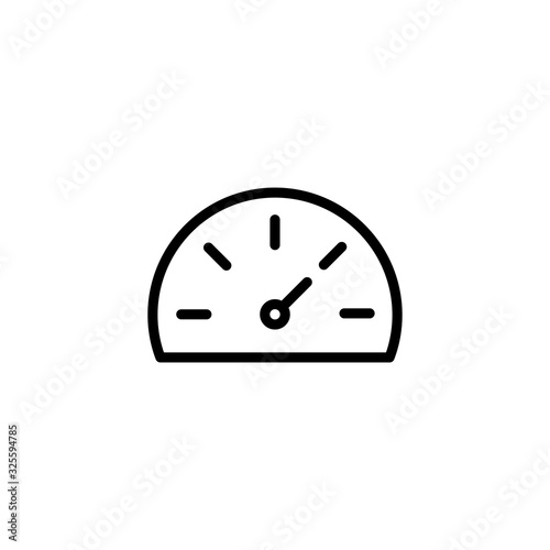 Fotografía Simple speedometer line icon.