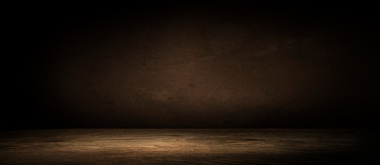 wooden barrel on a table and textured background