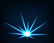 © SolaruS - Abstract background vector electric light. Spark flash effect. Bright curved line. Neon glowing curves.