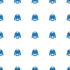 sweatshirt icon pattern seamless isolated on white background. Editable filled sweatshirt icon. sweatshirt icon pattern for web and mobile.