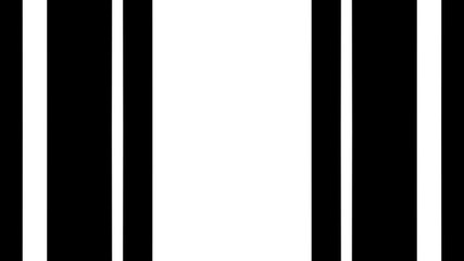 Aufkleber - Transforming abstract black and white geometric lines. Seamless looping footage.