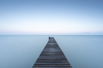 Naklejka na meble Jetty at Lake Garda