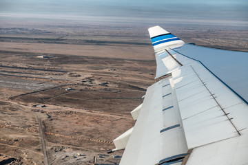 Canvas Print - Aircraft taking off from a middle east location