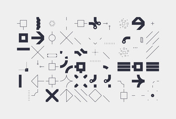 Techno Abstract Vector Pattern Design
