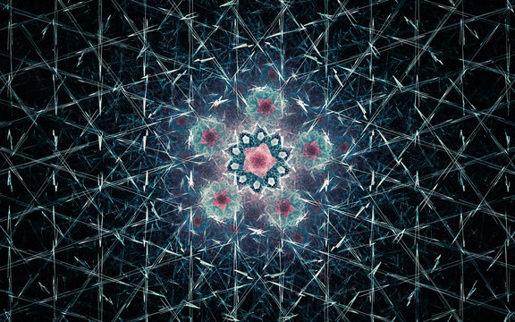 digital generated image in the form of abstract geometric shapes of various shades and colors for use in web design and computer graphics
