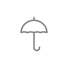 Aufkleber - umbrella icon. simple thin line, outline vector of web icons for ui and ux, website or mobile applic