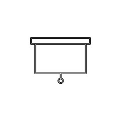 Aufkleber - screen for projector icon. Simple thin line, outline vector of web icons for ui and ux, website or mobile application
