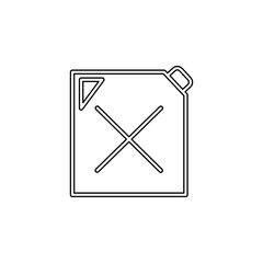 Aufkleber - canister icon. Simple thin line, outline vector of web icons for ui and ux, website or mobile application