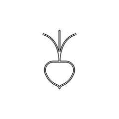 Poster - radish icon. Simple thin line, outline vector of web icons for ui and ux, website or mobile application