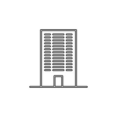 Aufkleber - building icon. Simple thin line, outline vector of web icons for ui and ux, website or mobile application