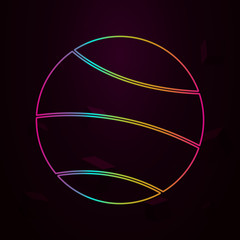 Aufkleber - planet nolan style icon. Simple thin line, outline vector of web icons for ui and ux, website or mobile application