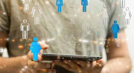 Business and communications group digital.