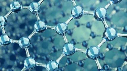 Wall Mural - seamless looped molecule or atom in a science or medical background