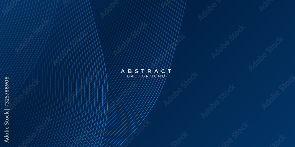 Abstract blue background with wave water circle spiral light texture. Vector illustration for presentation design with modern futuristic corporate and technology concept - obrazy, fototapety, plakaty 