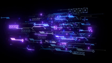 Wall Mural - technology corporate intro logo background