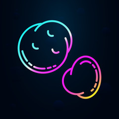 Poster - potato in nolan style icon. Simple thin line, outline vector of vegetables icons for ui and ux, website or mobile application