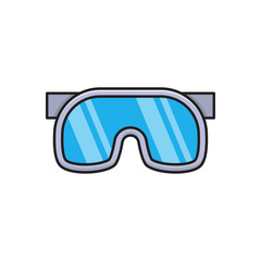 Sticker - goggles