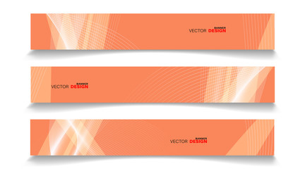 Abstract vector design banner template with light effect background