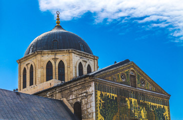 Wall Mural - Exterior of Omayad mosque in ancient City of Damascus (Syrian Arab Republic)