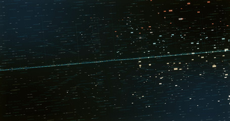 Wall Mural - Digital space world 3d data earth background