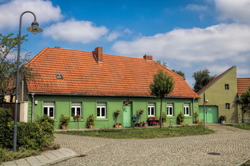 Wall Mural - kloster zinna, deutschland - uraltes wohnhaus in der altstadt