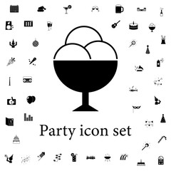 Poster - musical columns with notes icon. party icons universal set for web and mobile