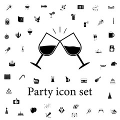 Poster - guitar icon. party icons universal set for web and mobile