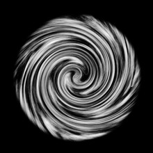 Abstract Galaxy Cosmic Background. Hyper Jump Into Another Galaxy.  Black White Swirls, Vortex. 