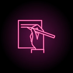 Poster - Treaty icon. Simple thin line, outline vector of banking icons for ui and ux, website or mobile application