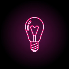 Poster - bulb icon. simple thin line, outline vector of banking icons for ui and ux, website or mobile applic