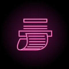 Poster - Check from atm icon. Simple thin line, outline vector of banking icons for ui and ux, website or mobile application