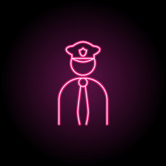 Poster - Bank guard icon. Simple thin line, outline vector of banking icons for ui and ux, website or mobile application