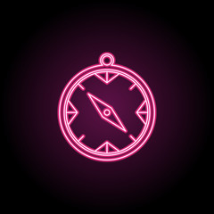Poster - Compass icon. Simple thin line, outline vector of camping icons for ui and ux, website or mobile application