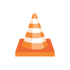 Wall Mural - traffic cone signal isolated icon