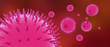 Corona Virus inside the human body - Wuhan Virus 3D illustration