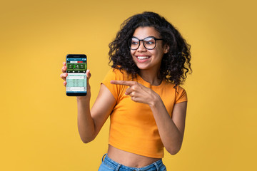 Portrait of attractive young african american girl