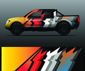 truck decal graphic wrap vector, abstract background