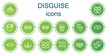 © Nadir - Editable 14 disguise icons for web and mobile