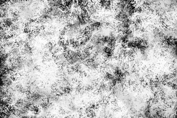 Wall Mural - bright textured overlay surface in black and white tones. monochrome random stains of paint on paper