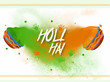 Creative design and poster for happy holi. A joyful and colorful festival of hindu's with colorful pots, hands.