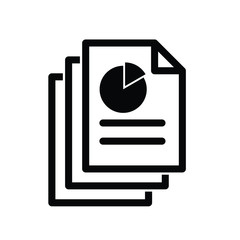 Poster - document icon with chart or graph vector