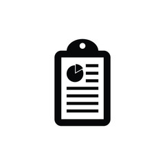 Poster - document icon with chart or graph vector